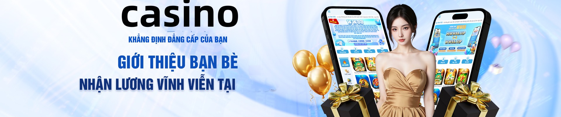 Hình ảnh quảng cáo của wunwin hiển thị nền tảng và các lợi ích