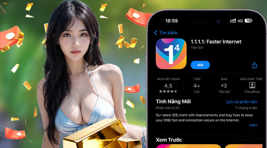 Hình ảnh quảng cáo của wunwin hiển thị nền tảng và các lợi ích