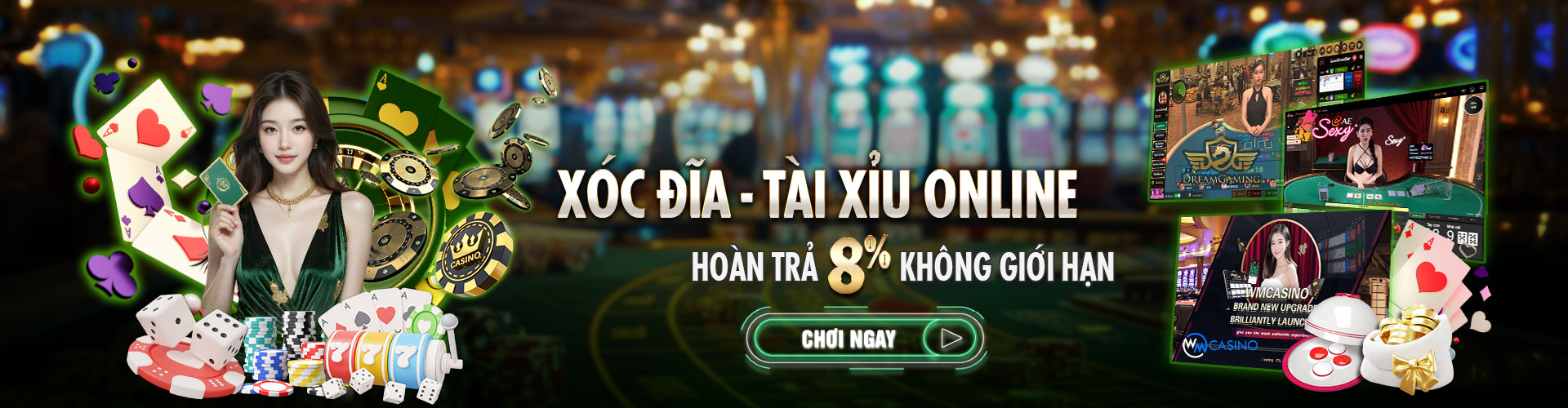 Hình ảnh quảng cáo của wunwin hiển thị nền tảng và các lợi ích